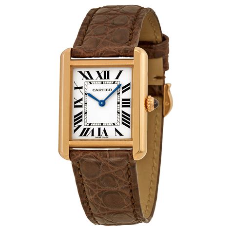 cartier watch leather strap ladies|cartier watch leather strap price.